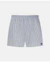 Brooks Brothers Slim Fit Cotton Broadcloth Striped Boxers In Blue