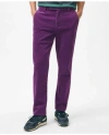 Brooks Brothers Slim Fit Cotton Wide-wale Corduroy Pants In Bright Purple