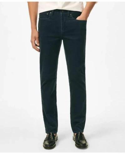 Brooks Brothers Slim Fit Five-pocket Stretch Corduroy Pants In Navy