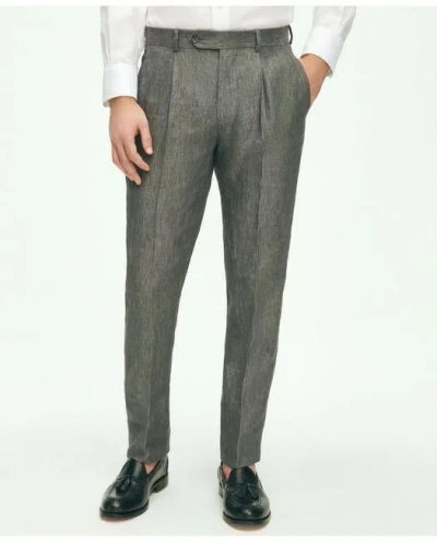 Brooks Brothers Slim Fit Linen Suit Pants | Grey | Size 36 34