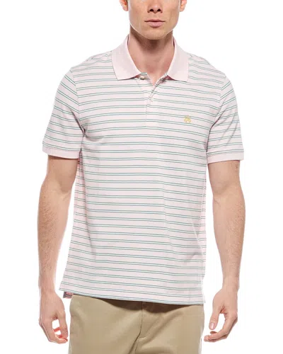 Brooks Brothers Slim Fit Pique Polo Shirt In Pink
