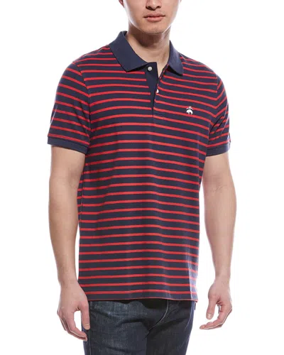 Brooks Brothers Slim Fit Pique Polo Shirt In Red