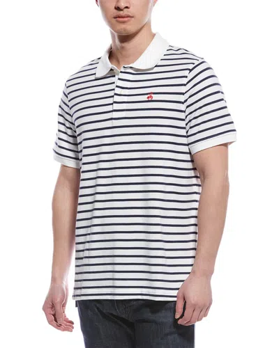 Brooks Brothers Slim Fit Pique Polo Shirt In White