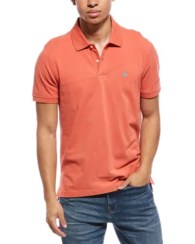 Brooks Brothers Slim Fit Polo Shirt In Orange