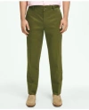 Brooks Brothers Slim Fit Stretch Cotton Advantage Chino Pants | Medium Brown | Size 38 34 In Green