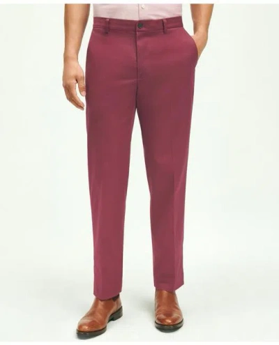 Brooks Brothers Slim Fit Stretch Cotton Advantage Chino Pants In Wine