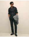 Brooks Brothers Slim Fit Wool 1818 Dress Pants In Black