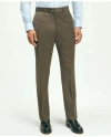 Brooks Brothers Slim Fit Wool 1818 Dress Pants In Brown