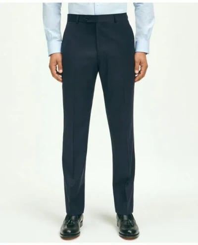 Brooks Brothers Slim Fit Wool 1818 Dress Pants In Navy