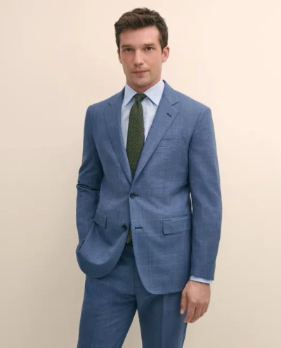Brooks Brothers Slim Fit Wool Check 1818 Suit In Blue
