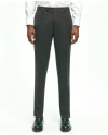 BROOKS BROTHERS SLIM FIT WOOL FLANNEL DRESS PANTS