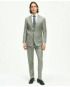 Brooks Brothers Slim Fit Wool Sharkskin 1818 Suit In Light Grey