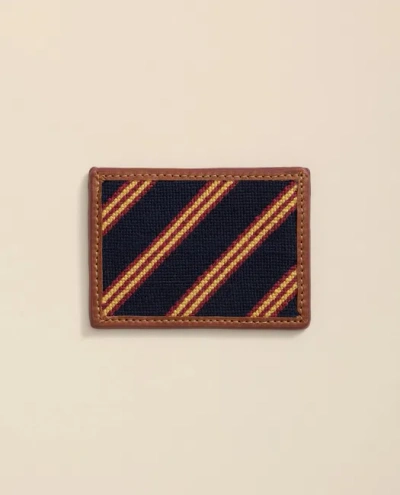 Brooks Brothers Smathers & Branson Needlepoint Bb Uniform Card Case Shoes In Multi