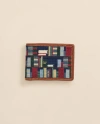 Brooks Brothers Smathers & Branson Needlepoint Bookshelf Wallet In Multi