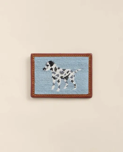 Brooks Brothers Smathers & Branson Needlepoint Dalmatian Card Case In Multi