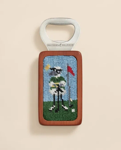 Brooks Brothers Smathers & Branson Needlepoint Henry Golf Bottle Opener Shoes In Animal Print