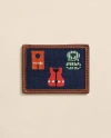 Brooks Brothers Smathers & Branson Needlepoint Life Vest Card Case In Blue