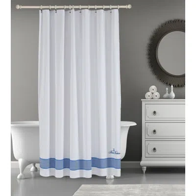 Brooks Brothers Solid Color Single Shower Curtain In Royal Blue