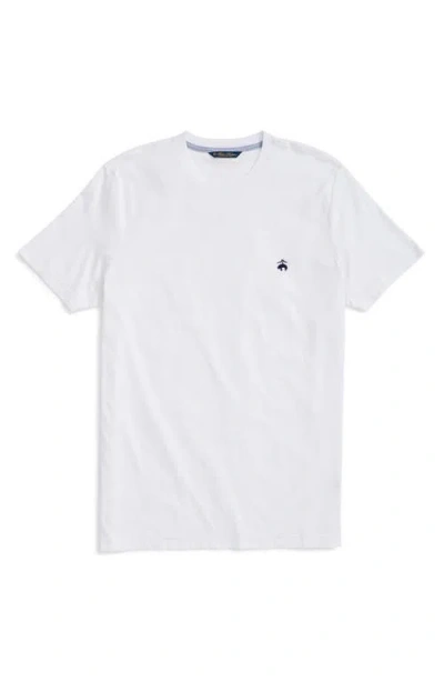 Brooks Brothers Solid Cotton T-shirt In White