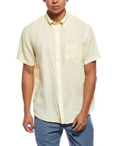 Brooks Brothers Solid Linen Shirt In Neutral