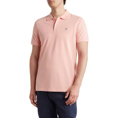 Brooks Brothers Solid Piqué Polo In Peaches N Cream