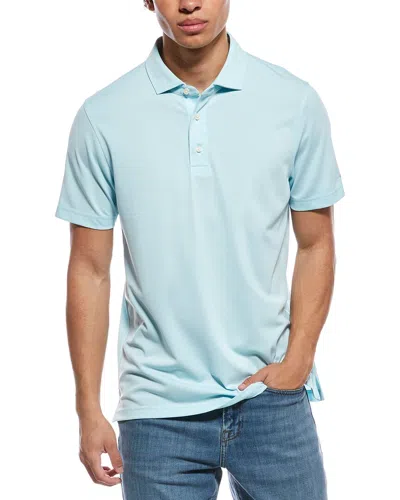 Brooks Brothers Solid Pique Polo Shirt In Blue