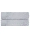 Brooks Brothers Solid Signature 2pc Bath Towels In Silver