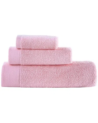 Brooks Brothers Solid Signature 3pc Towel Set In Pink