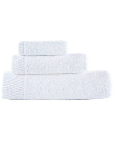 Brooks Brothers Solid Signature 3pc Towel Set In White