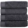Brooks Brothers Solid Signature 4-pack Turkish Cotton Washcloths In Anthracite