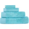 Brooks Brothers Solid Signature 4-pack Turkish Cotton Washcloths In Sea Glass