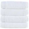 Brooks Brothers Solid Signature 4-pack Turkish Cotton Washcloths In White
