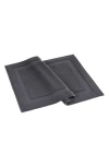 Brooks Brothers Solid Signature Cotton Bath Mat In Anthracite