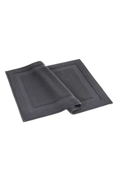 Brooks Brothers Solid Signature Cotton Bath Mat In Black