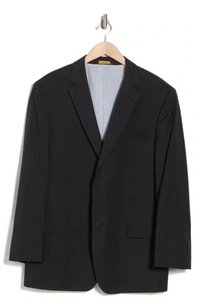 Brooks Brothers Solid Stretch Wool Blend Blazer In Charcoal