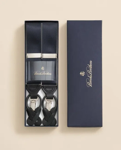 Brooks Brothers Solid Suspenders Shoes In Blue