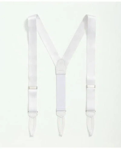 Brooks Brothers Solid Suspenders Shoes In White