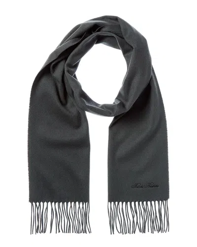 Brooks Brothers Solid Wool & Cashmere-blend Scarf In Gray