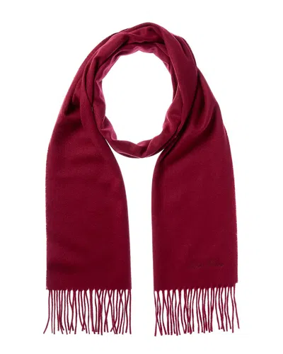 Brooks Brothers Solid Wool & Cashmere-blend Scarf In Red