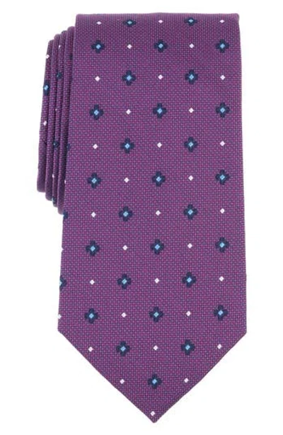 Brooks Brothers Spaced Flower Mini Dot Tie In Pink