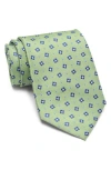 Brooks Brothers Spaced Square Dot Silk Blend Tie In Mint