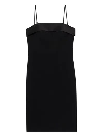 Brooks Brothers Spaghetti-strap Mini Dress In Black