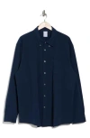 Brooks Brothers Sport Fit Cotton Seersucker Button-down Shirt In Solid Navy