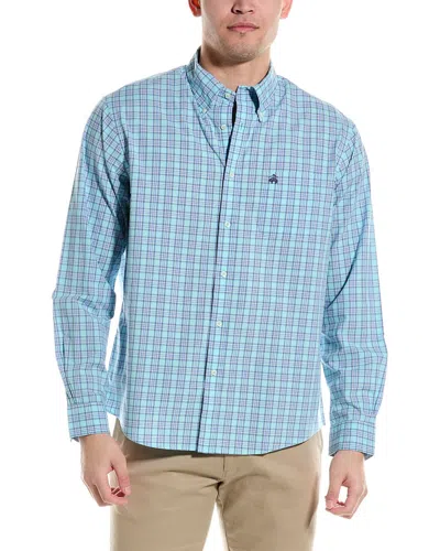 Brooks Brothers Spring Check Woven Shirt In Blue
