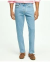 Brooks Brothers Straight Fit Denim Jeans In Light Blue