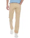 Brooks Brothers Performance Straight Front Pant In Beige