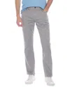 Brooks Brothers Stretch Cotton Straight Leg Pants In Grey