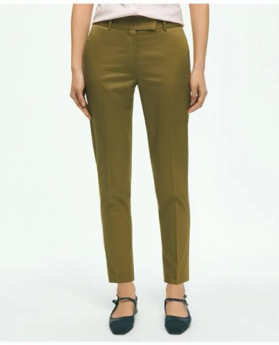 Brooks Brothers Stretch Cotton Advantage Chino Pants In Olive