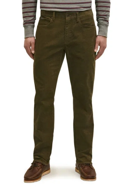 Brooks Brothers Stretch Cotton Corduroy 5-pocket Pants In Green