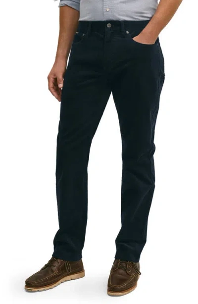Brooks Brothers Stretch Cotton Corduroy Five Pocket Pants In Blue